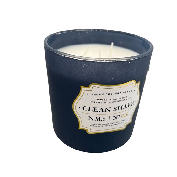 Leoben Company Vegan Soy Wax Clean Shave No 016 Scented Candle 3 Wick 24 Oz NEW - Picture 1 of 6
